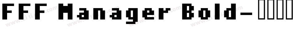 FFF Manager Bold字体转换